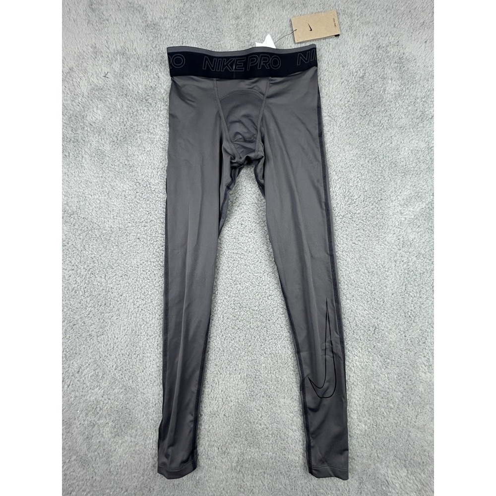 Nike Pro Dri-Fit Men's Tights Full Length DD1913 068 Gray Black Small NWT NEW